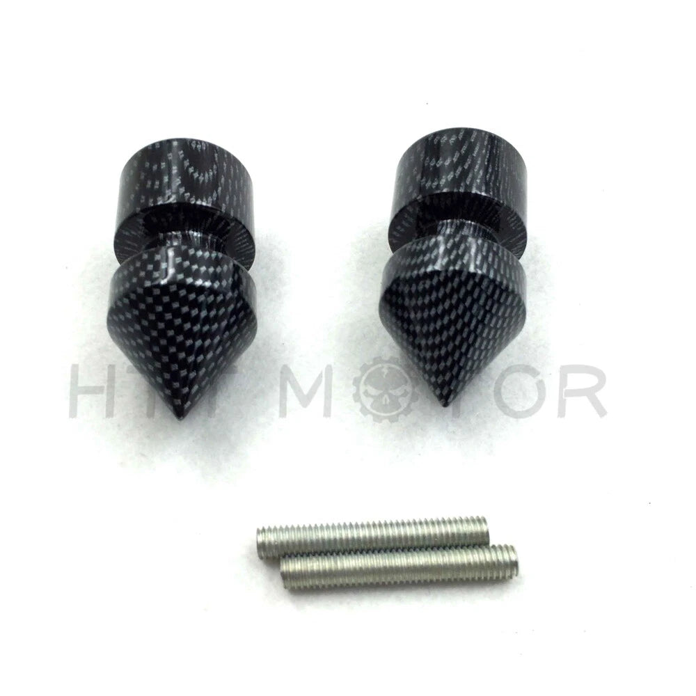 Carbon Spike Swingarm Spools 6mm Thread for Yamaha VMAX / YZF-R6 (1998–2013)