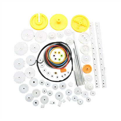 82PCS Plastic Gear Set for Toy Motor Car Robot Model Kit