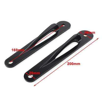 Black Custom Tie-Down Brackets Teardrop for Harley Touring Ultra Limited FLHTK