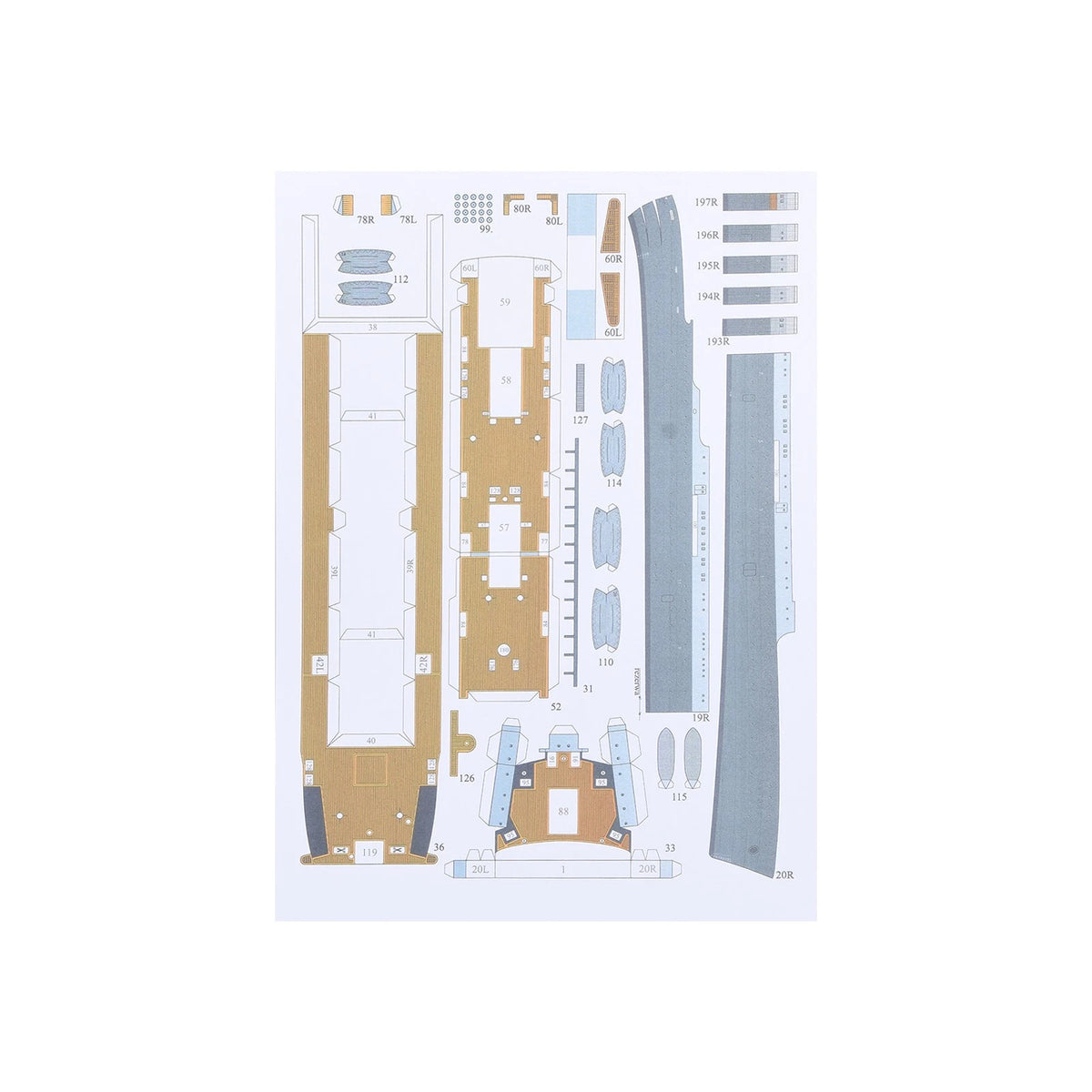 DIY 1/400 Husky Transport Ship Paper Model with 5 Landing Ships