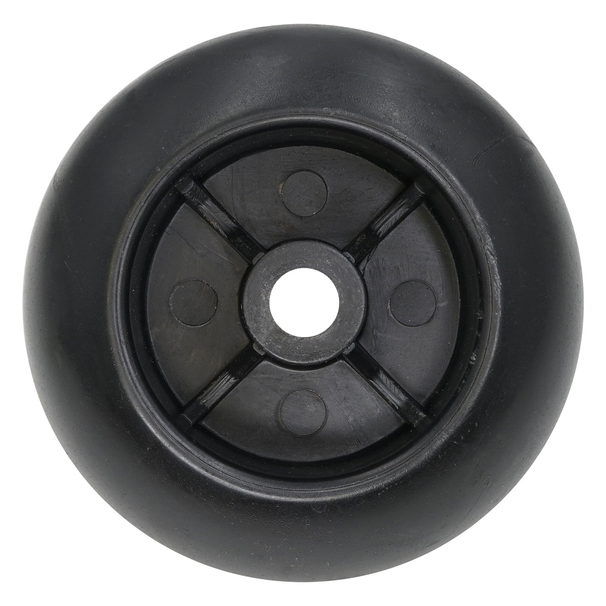 Anti-Scalp Roller Deck Wheel with Bolt Replacement for Hustler Mower (2001–2011)