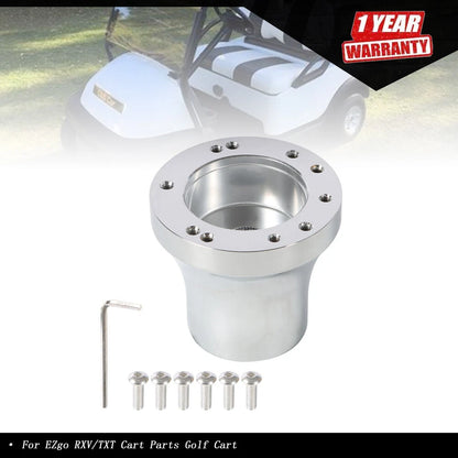 Chrome Steering Wheel Hub Adapter for EZGO RXV/TXT (1970–Up)