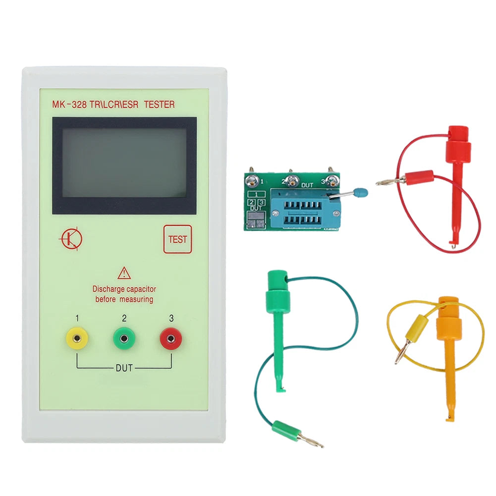 MK-328 Digital LCR Transistor Tester for Hobbyists Engineers Technicians