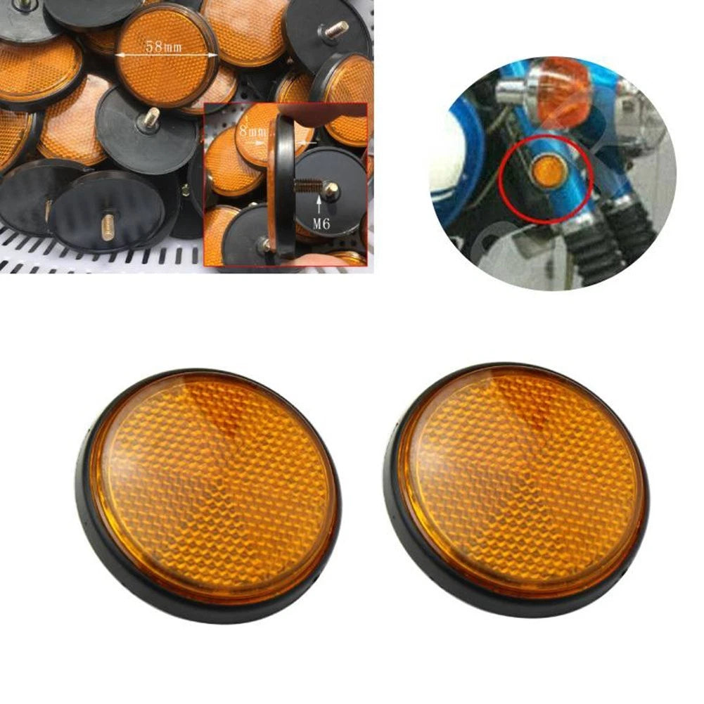 2X Fork Reflector for Autocycle Front Left Right (8mm M6 Screw)