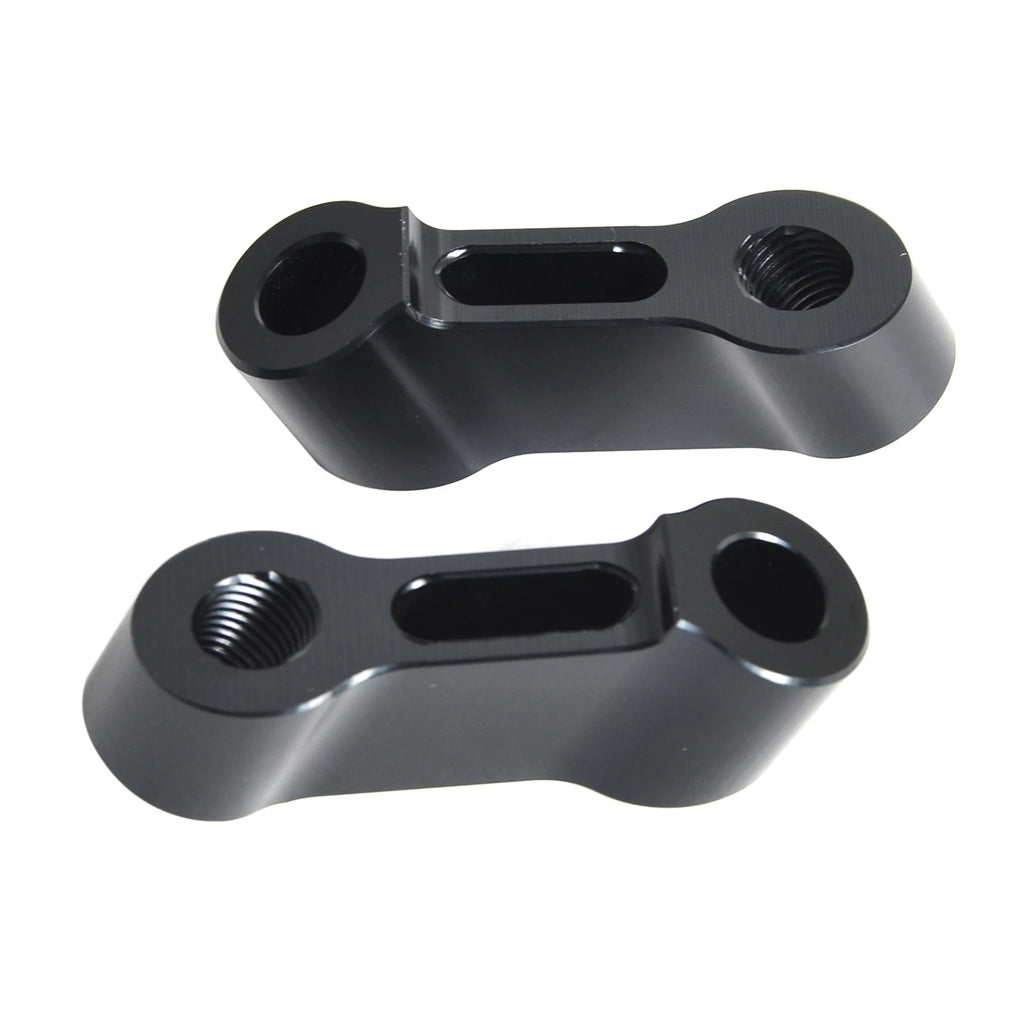 10mm Motorcycle Mirror Mount Risers Extenders Adapters Universal Black