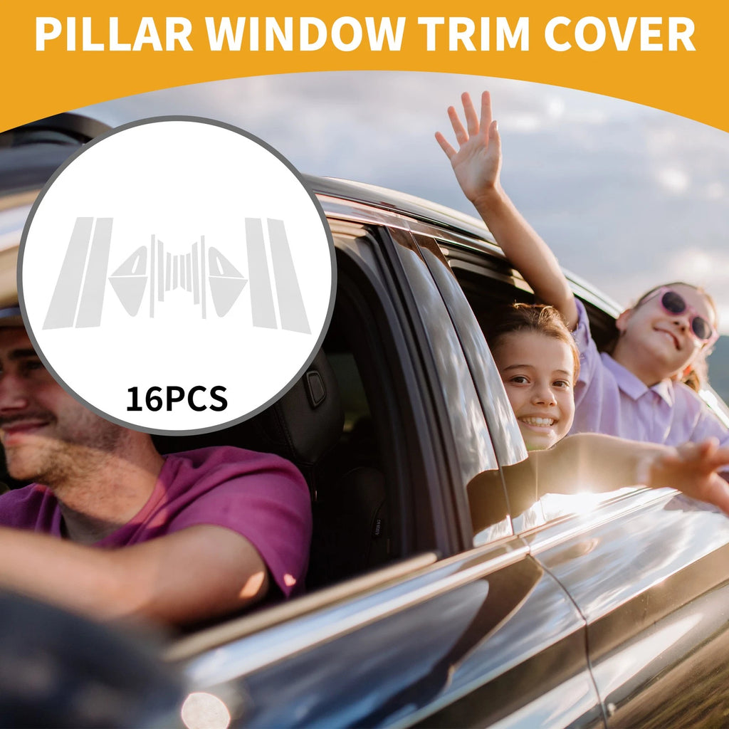 16 Pcs Door Pillar Window Trim Replacement for Toyota Corolla (2021–2024)