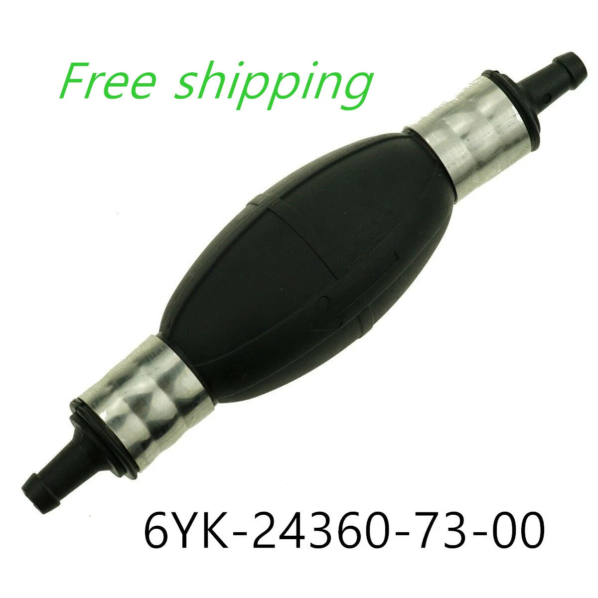 Fuel Primer Bulb Assy for Yamaha Outboard (6YK-24360-73-00, 6YK-24360) 5/16" 8MM