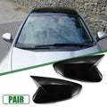 Rearview Mirror Cover Cap Pair for Hyundai Veloster (2012–2017) Gloss Black