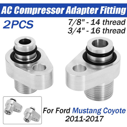 AC Compressor Adapter Fittings for Ford Mustang (2007–2017)