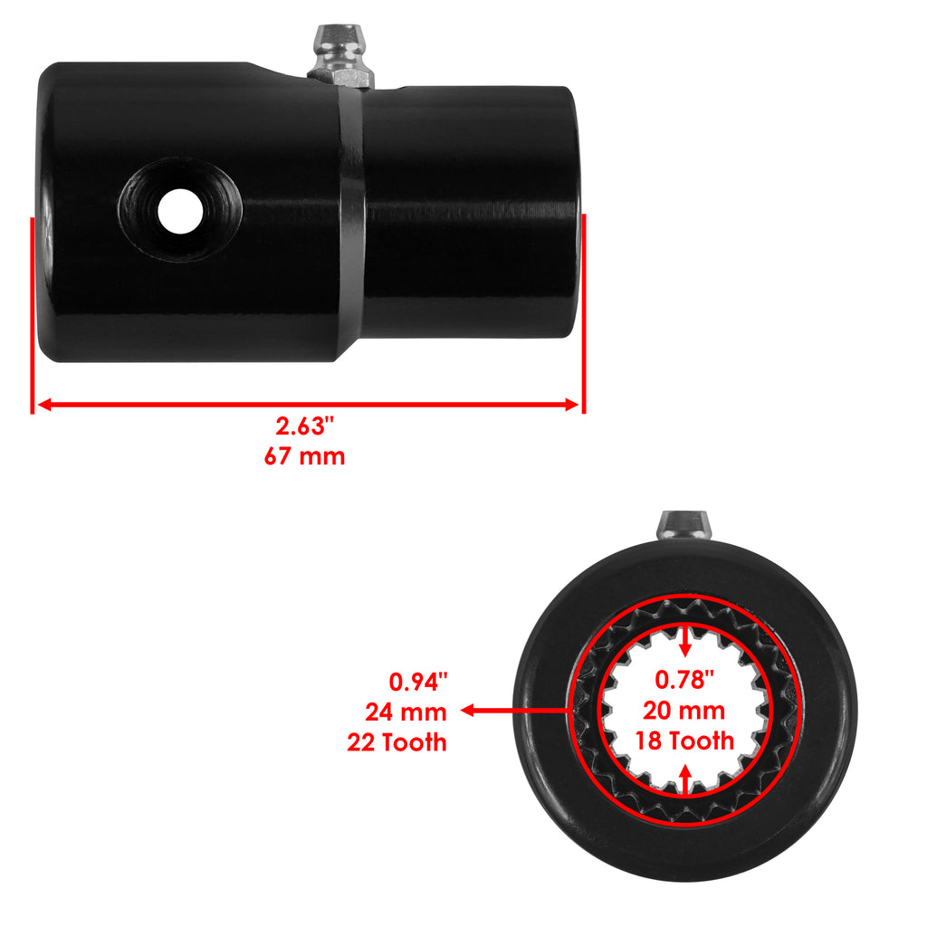 Shaft Splined Coupling Replacement for John Deere XUV855D S4 (2020–2021)