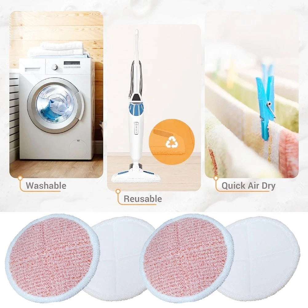 6 Pack Heavy Duty Scrub Mop Pads for Bissell Spin Mop Cleaners