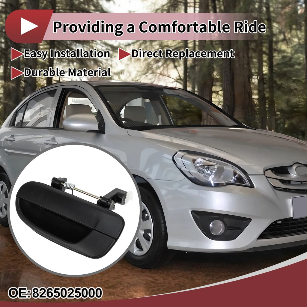 Car Exterior Door Handle Replacement for Hyundai Accent Rear Left (2006–2011)