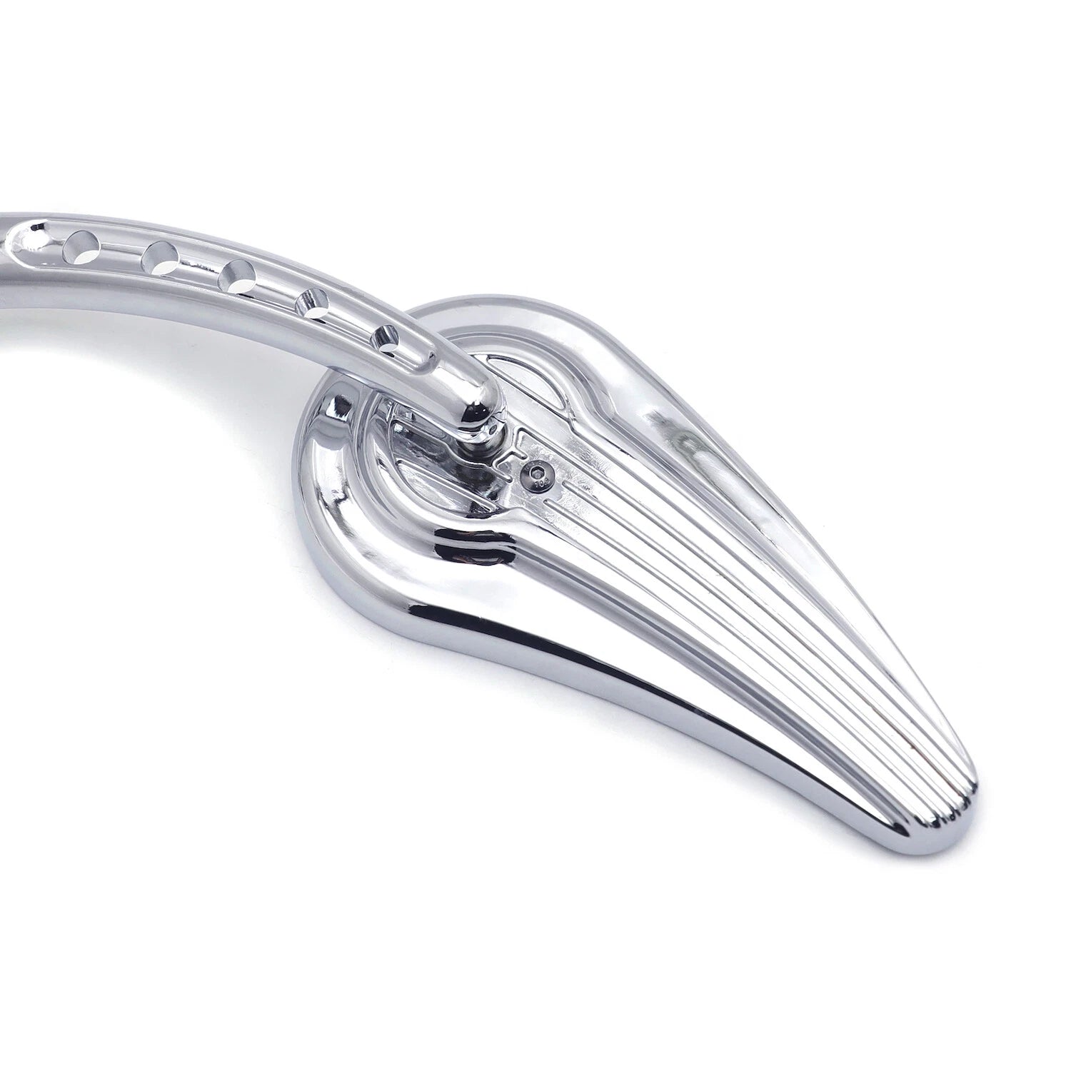 Chrome Raindrop Side Mirrors for Harley Wide Glide, Switchback, CVO, Street Glide (T)