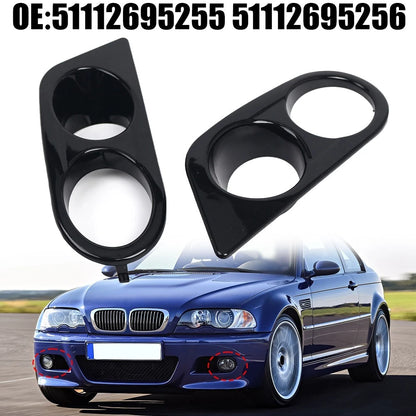 Set of 2 Bumper Mounted Fog Light Covers for BMW E46 M3 (2000–2006)