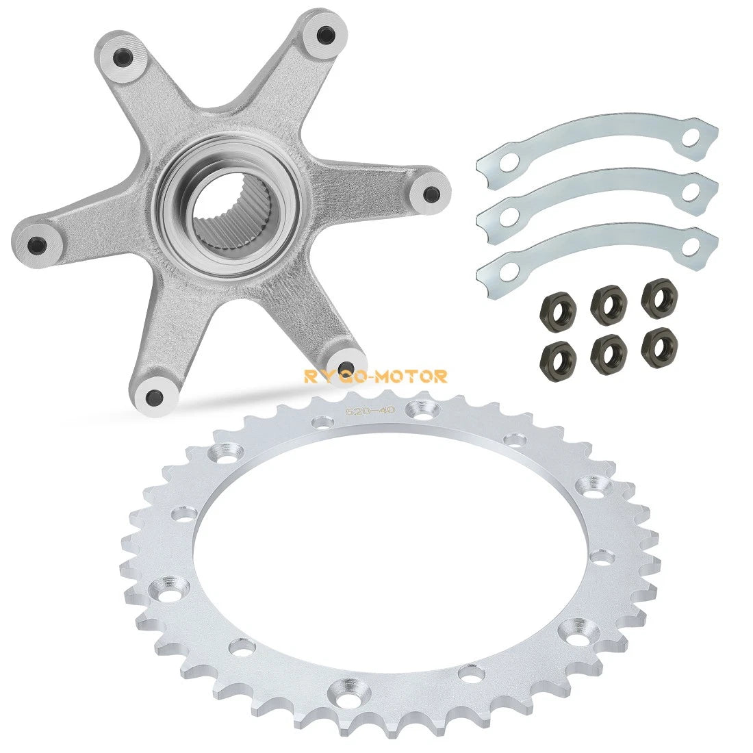 Rear Axle Collar Hub & 40T Sprocket for Yamaha Blaster (2000–2006)