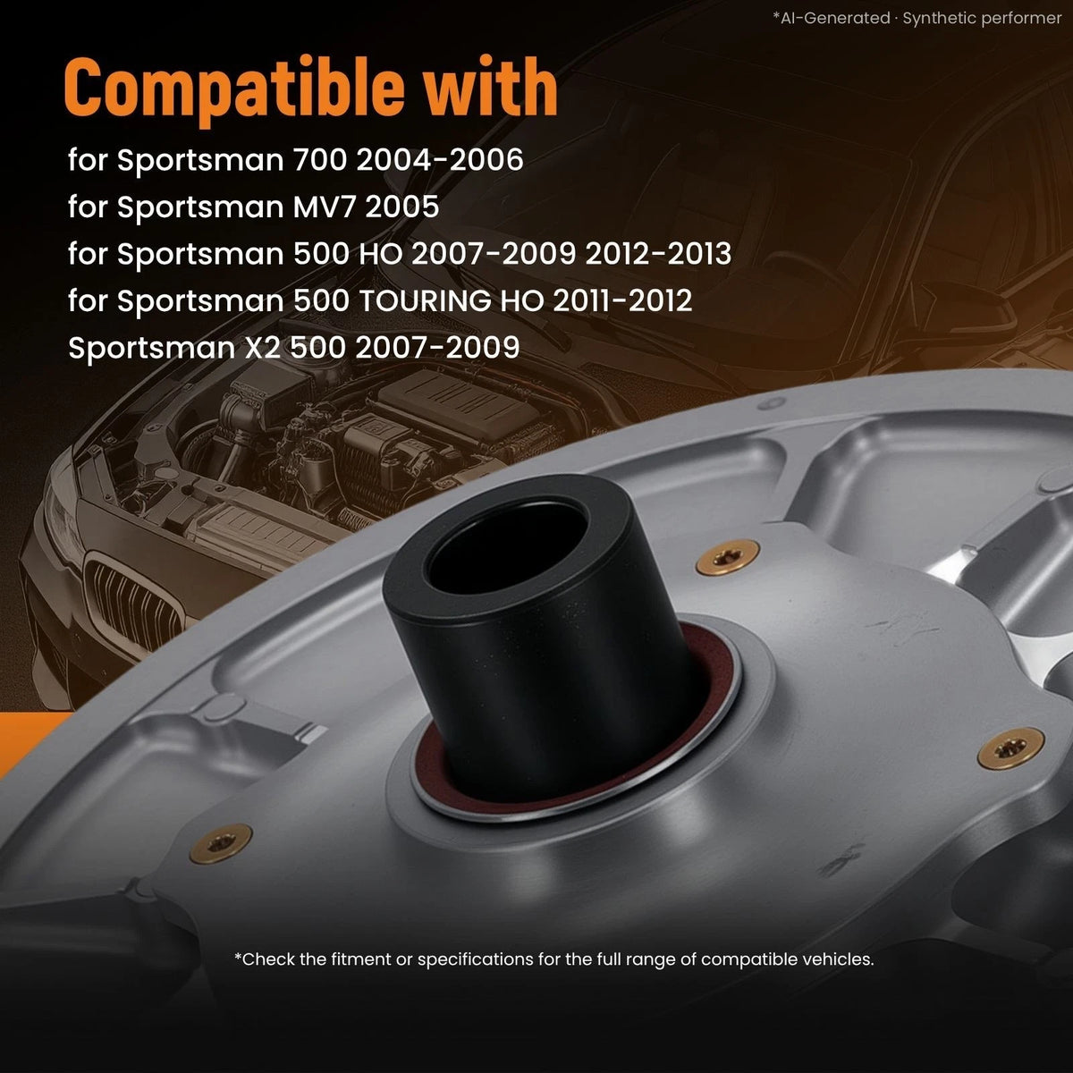 Secondary Driven Clutch for Polaris Sportsman 700 2004–2006, 500 2007–2013 1322706