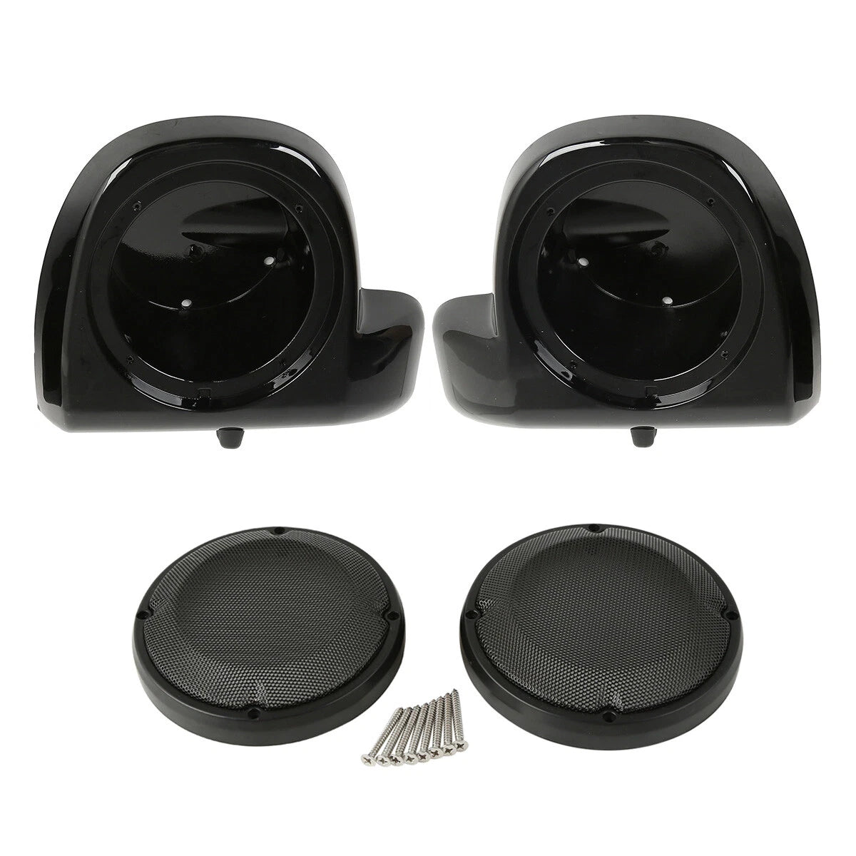 6.5" Lower Vented Fairing Speaker Pods Box Grills for Harley Touring (2014–2024)