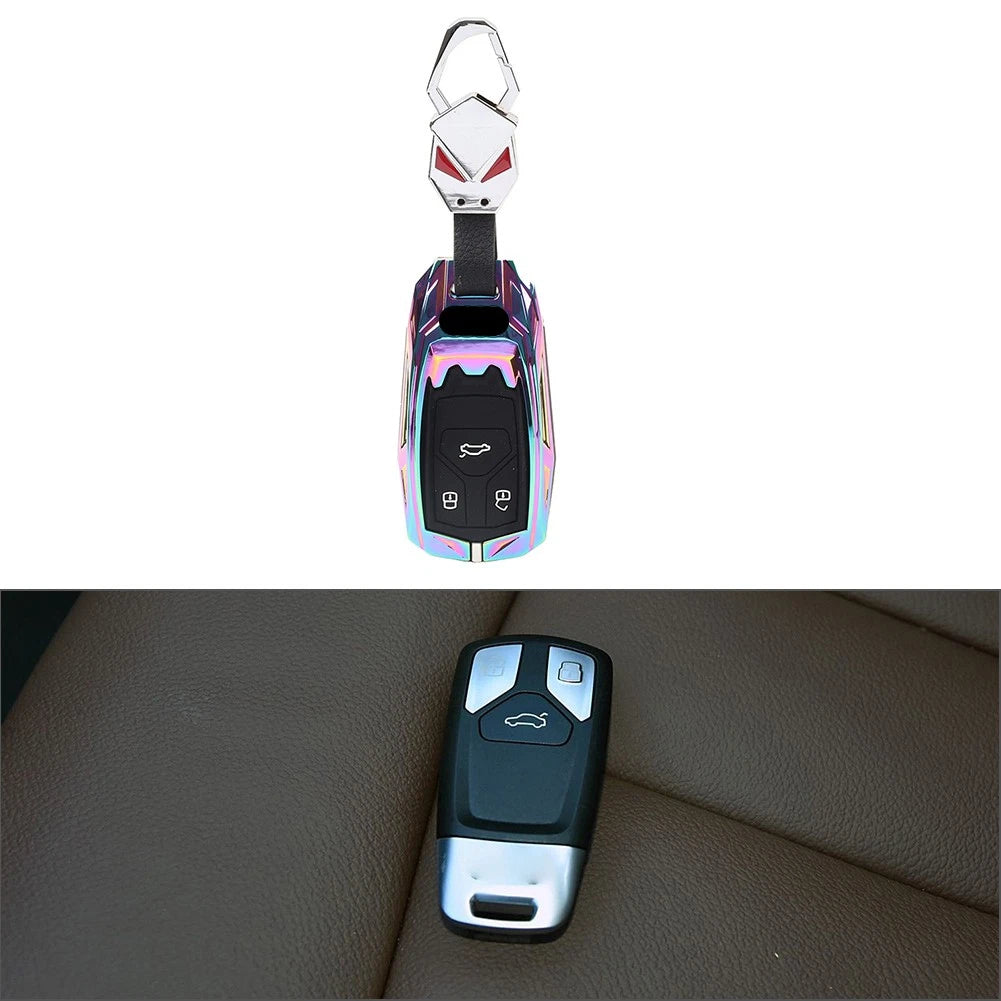 Smart Remote Keychain Cover for Audi A4 A5 S5 SQ5 Q5 Q7 TT (Multicoloured)
