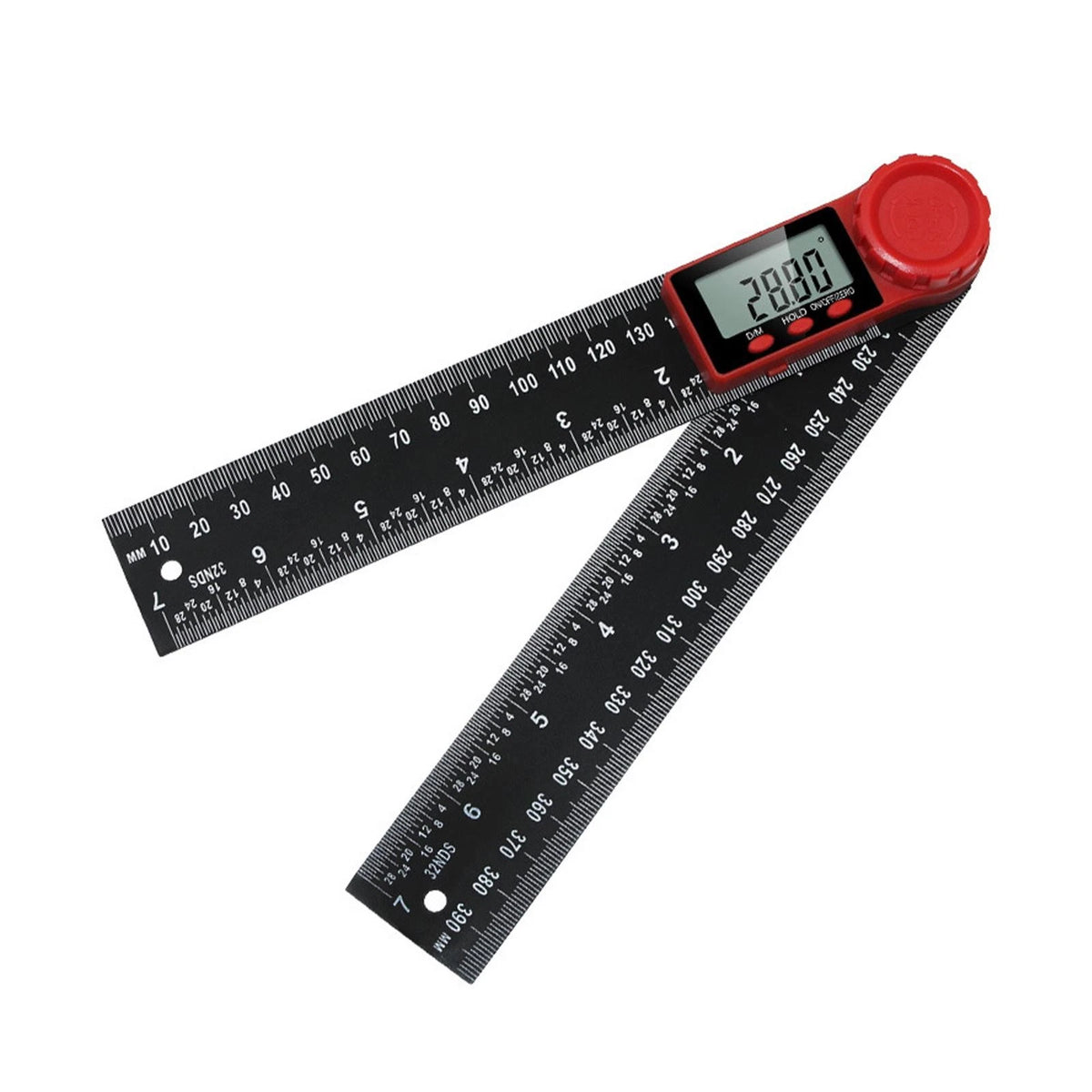 Angle LCD Digital Display Protractor for Automotive Measurement (200mm)