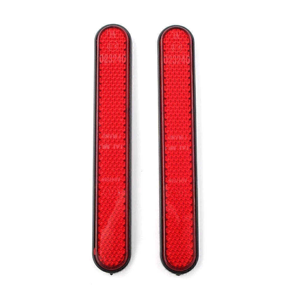2X Red Front Fork Leg Reflectors for Harley Sportster 883 1200 (2004–2023)