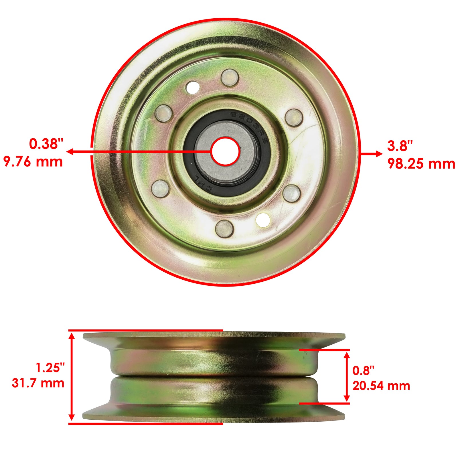 Idler Pulley Replacement for Husqvarna LT120 LT130 LT140 (1983–2018)
