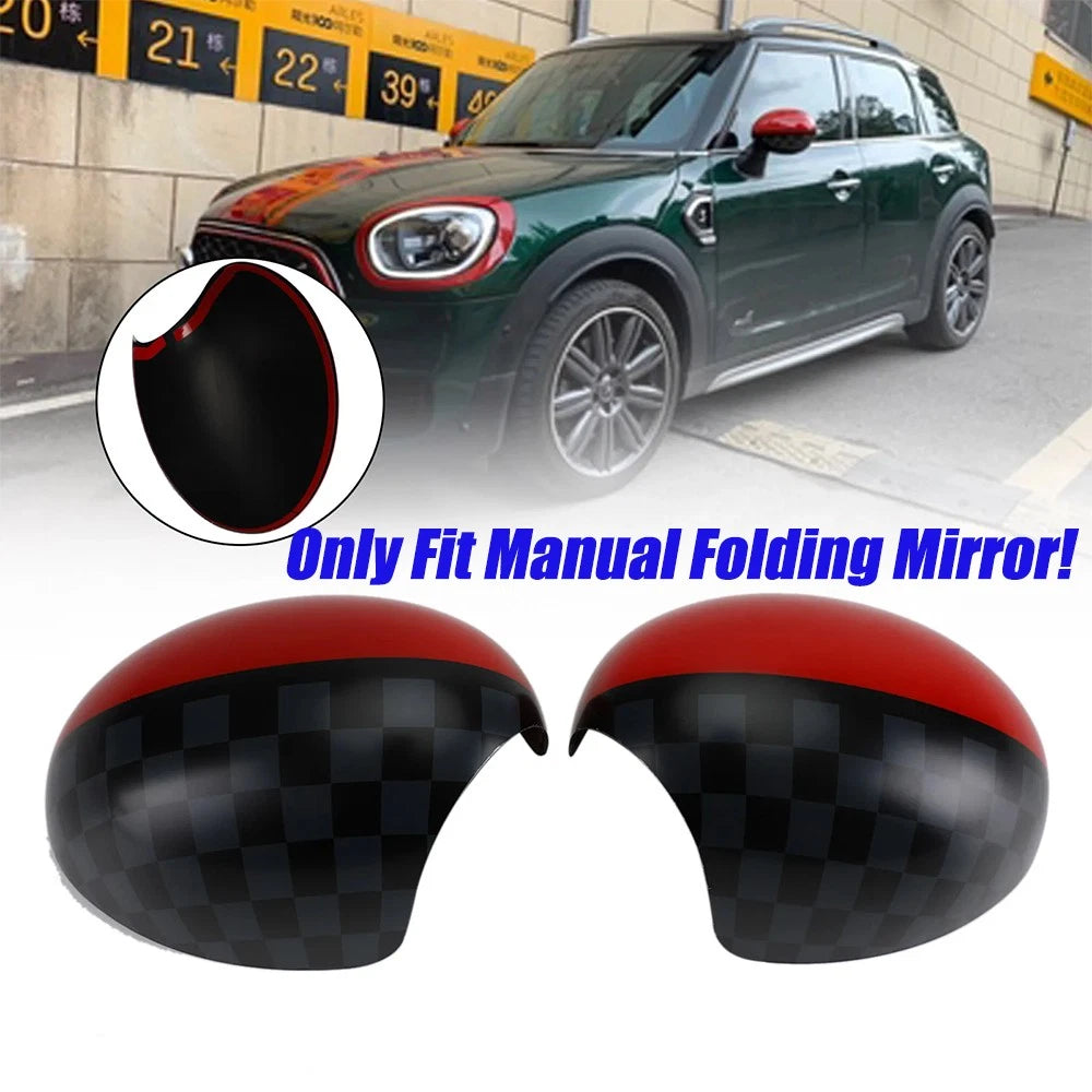 JCW-Style Mirror Cap Cover for MINI Cooper R55 R56 R57 R58 R59 R61 (2007–2015)