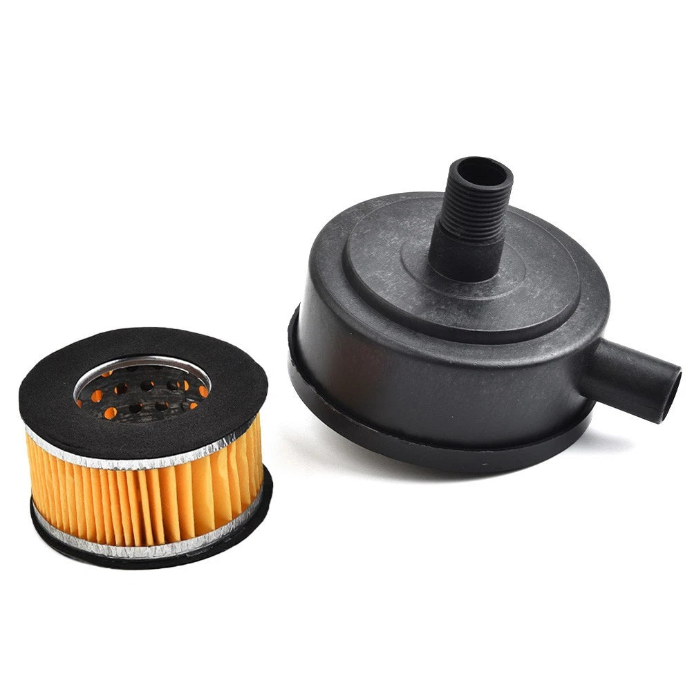 Air Compressor Silencer 20mm Male Thread Noise Muffler with Spare Filter