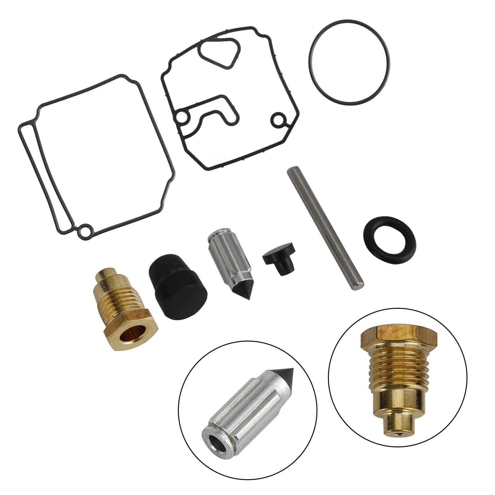 Set of 3 Carburetor Rebuild Kits for Yamaha 75 80 90 HP 2-Stroke (1975–1990) 6H1-W0093-10-00