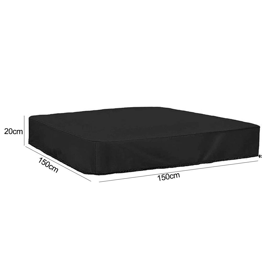 Outdoor Play Cover Sandpit Protector 150x150x20cm Easy Installation