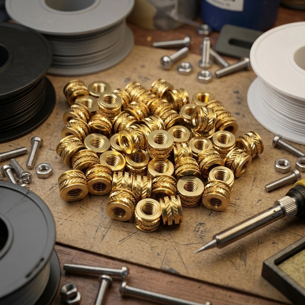 Screw Inserts for 3D Printing #6-32 (Compatible with )