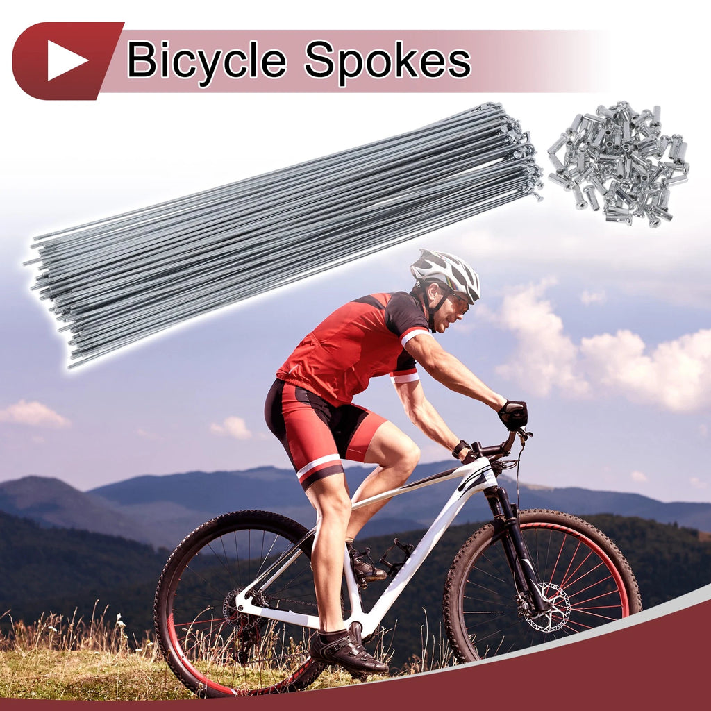 Bicycle Spokes 251mm Set for 14G Wheel Carbon Steel Galvanized (All)