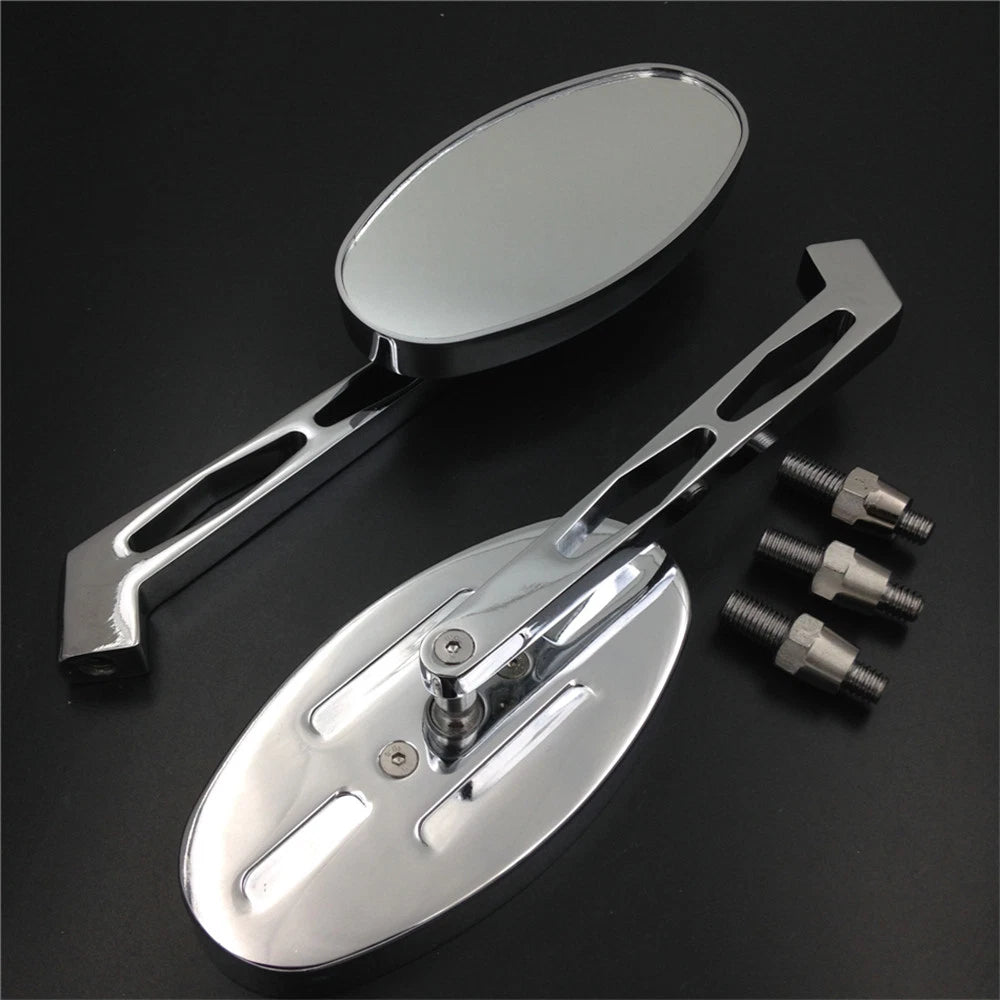 Alloy Custom Mirror for Harley Softail Fat Boy (Oval Shape)