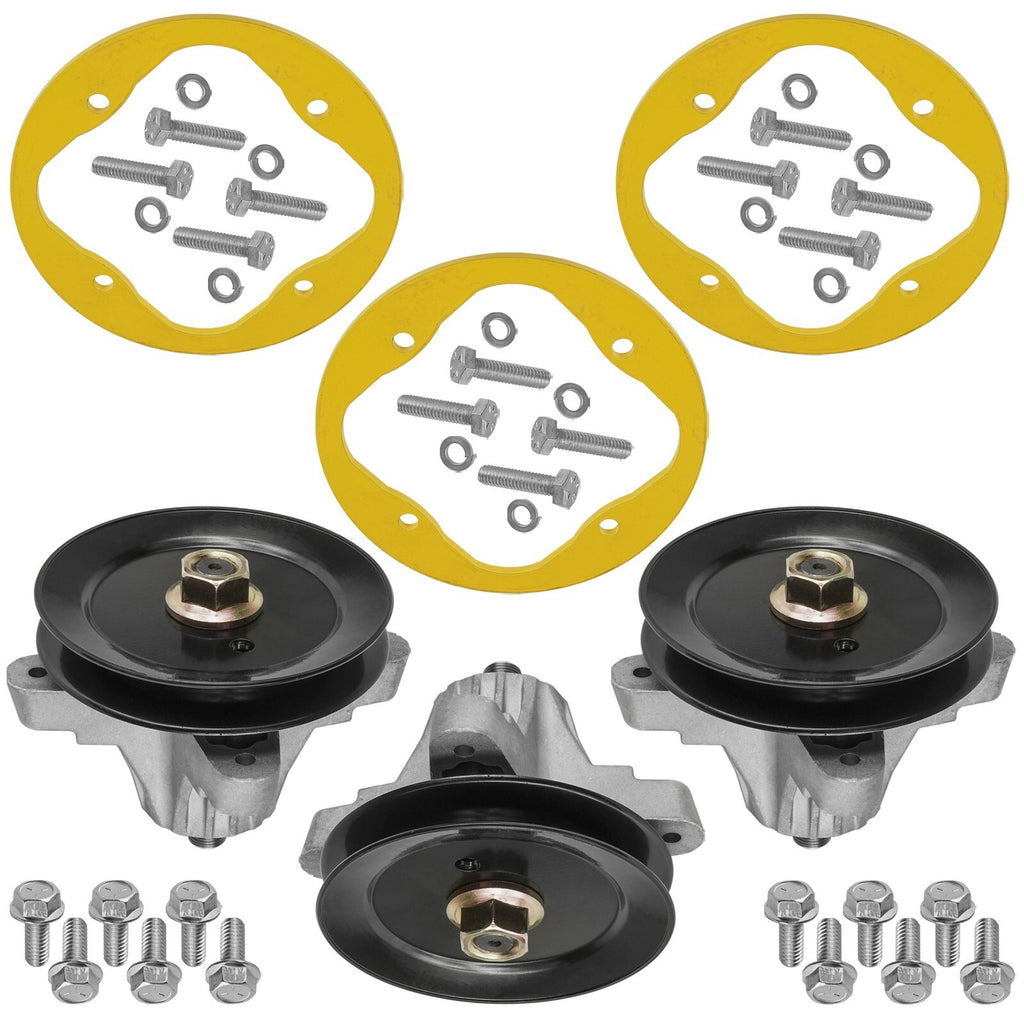 3x Spindle Assembly with Deck Ring for MTD Troy-Bilt (2009–2021)