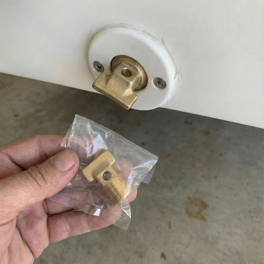 Garboard Drain Cover 1/2 NPT Thread for Boats (Solid Brass)