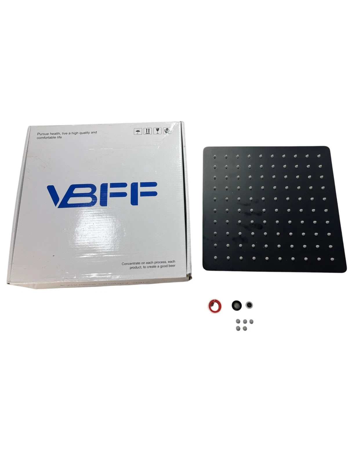 10" Square Shower Head for VBFF (Matte Black) - 1.8 GPM Flow Rate