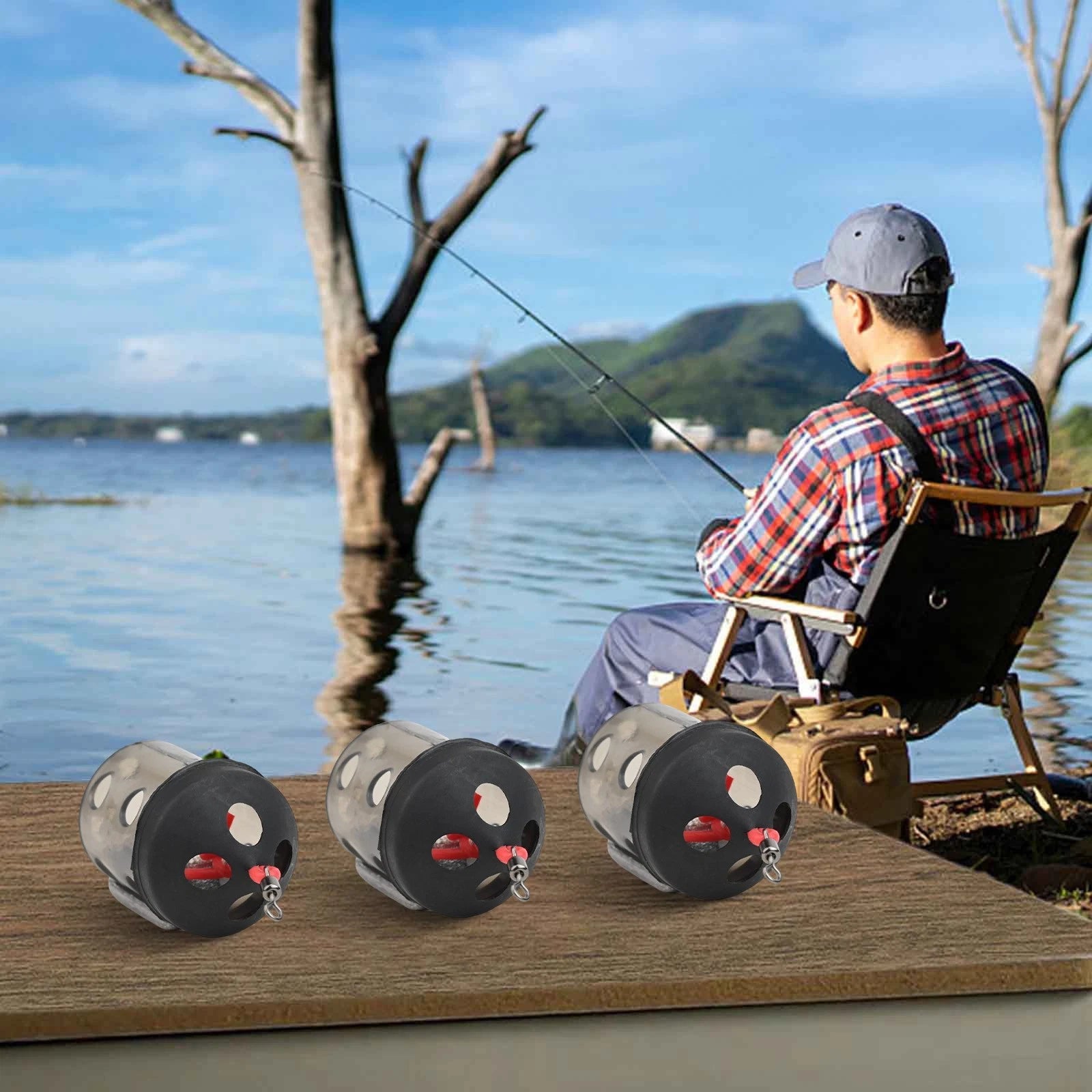 Maggot Feeder Cage for Carp Fishing Accessory