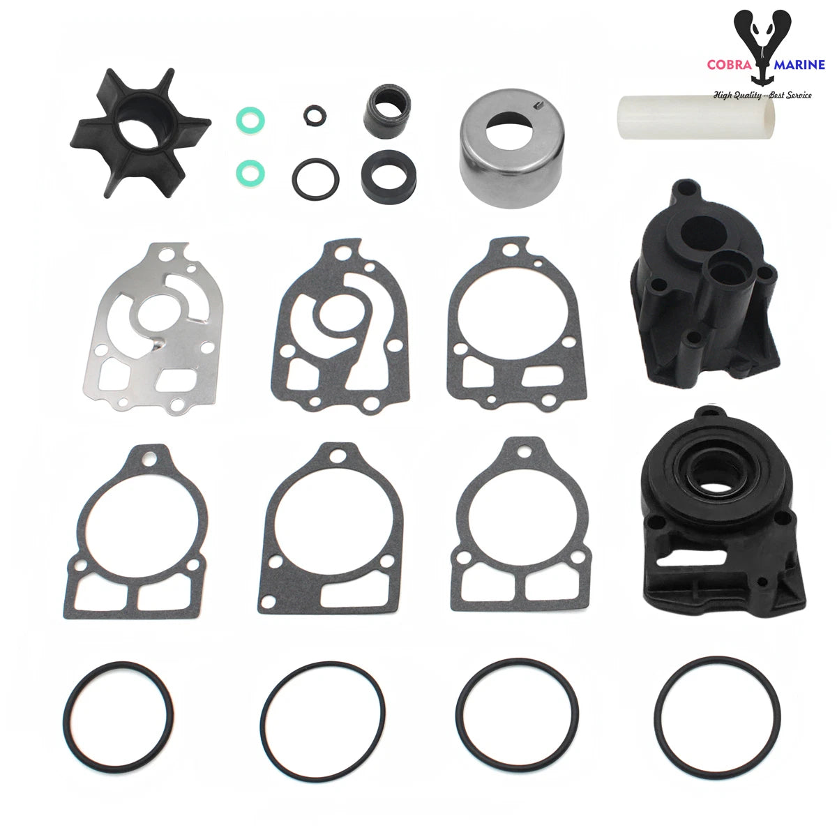 Water Pump Kit with Housing for Mercury/Mercruiser (46-96148A8, 96148Q8)