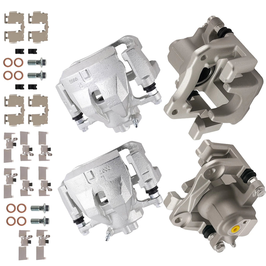 Front Rear Brake Calipers w/Bracket for Toyota Avalon (2013–2018) Camry (2012–2017)