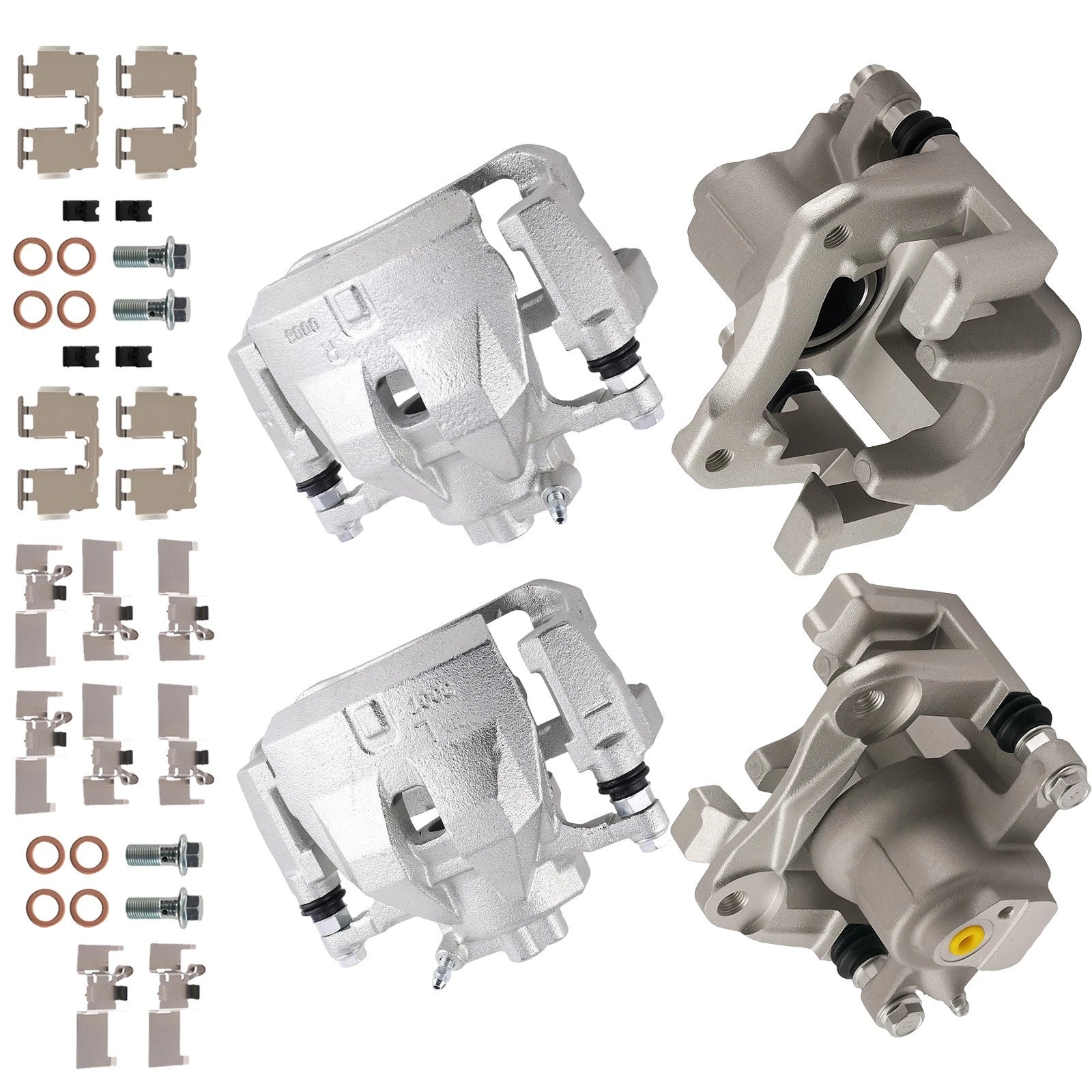 Front Rear Brake Calipers w/Bracket for Toyota Avalon (2013–2018) Camry (2012–2017)