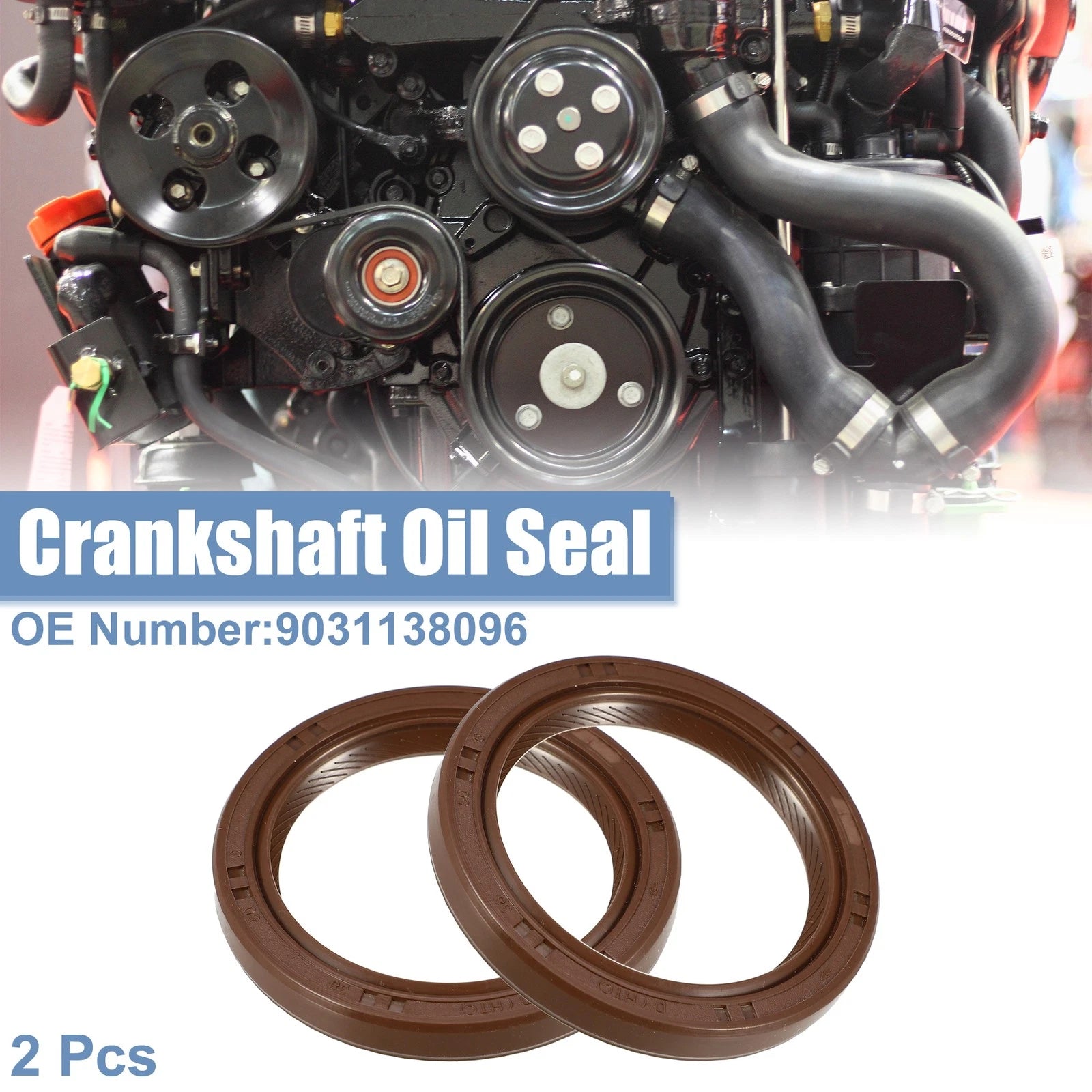 2 Piece Engine Crankshaft Oil Seal Replacement for Lexus CT200h (2012–2017)