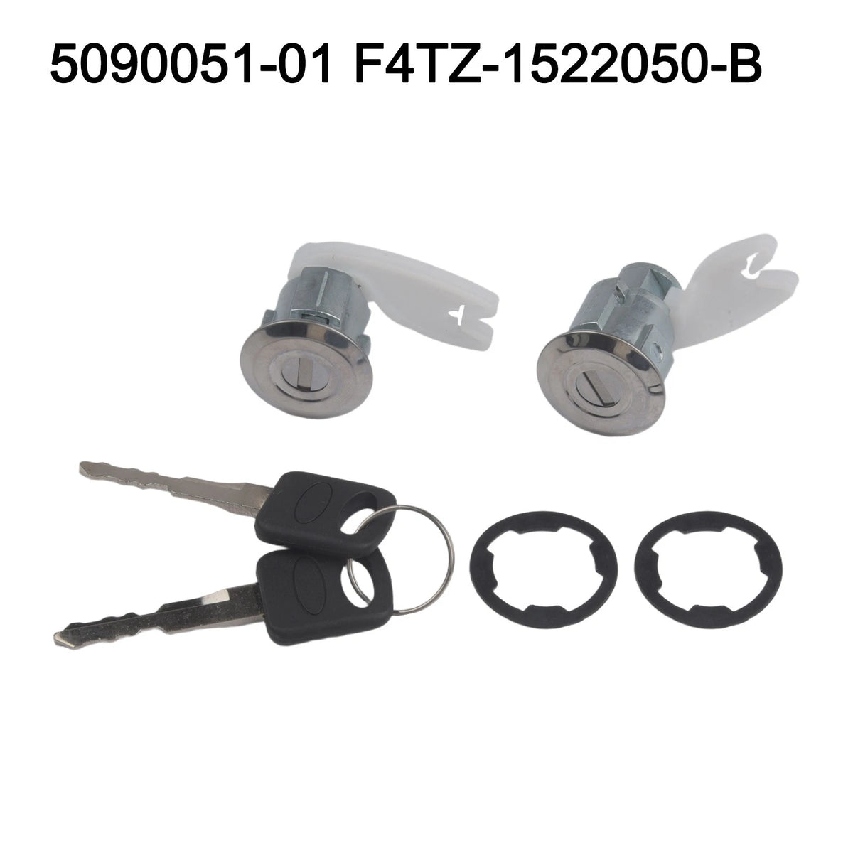Door Lock Cylinder and Key Set for Ford Models