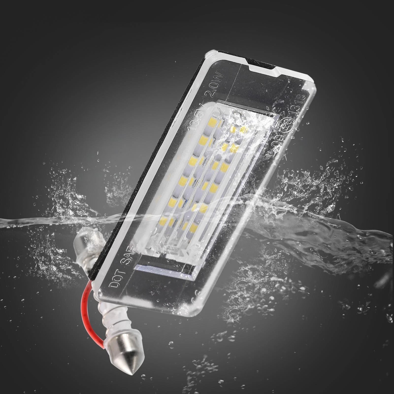 2X LED License Plate Light for Mini Cooper (2007–2015)