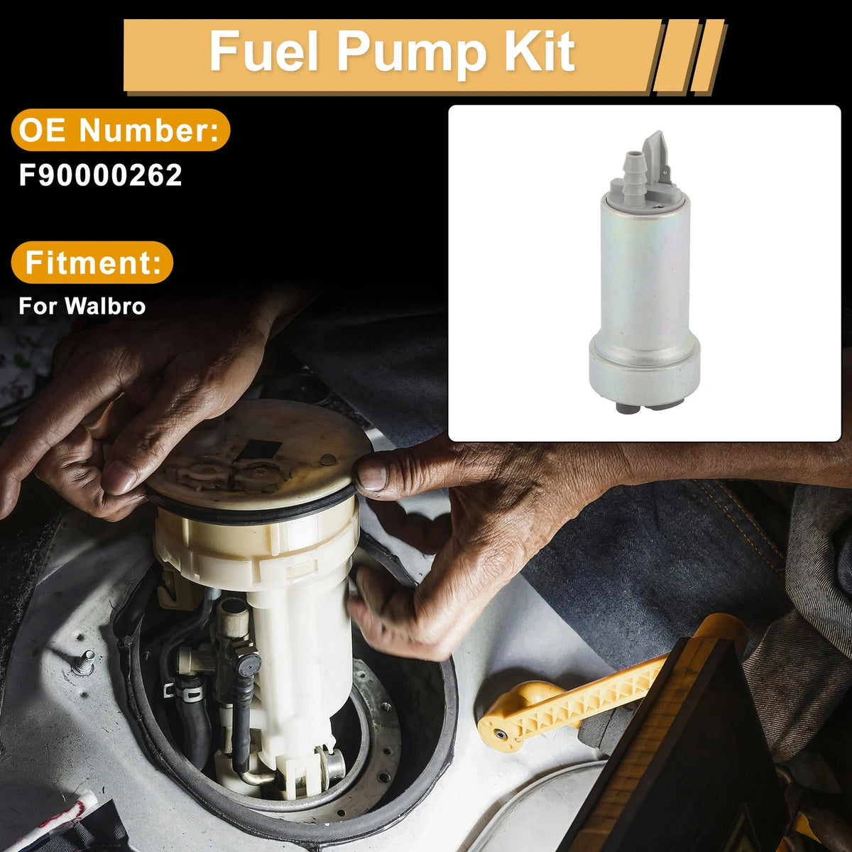 Fuel Pump Set for Walbro F90000262 (Metal Electric)