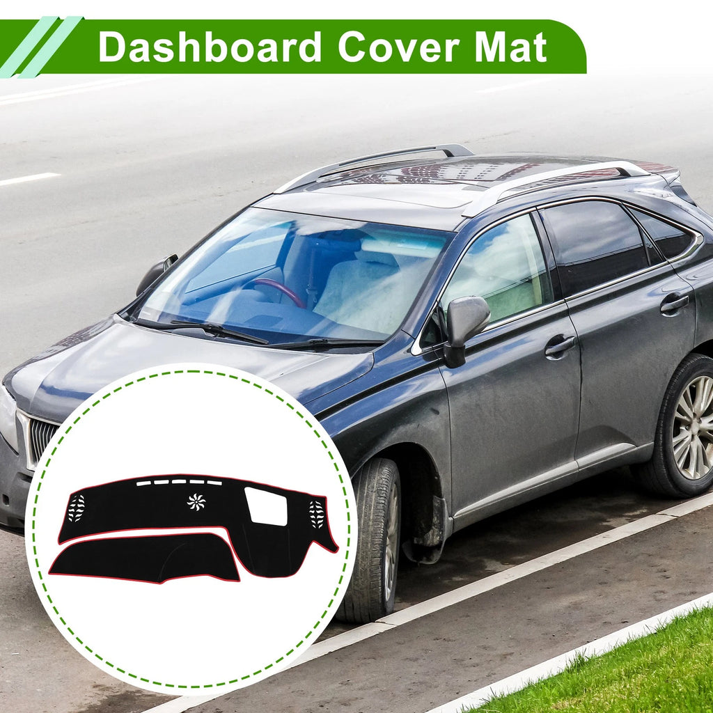 Dashboard Cover Replacement for Lexus RX 2022–2023 Black Red 1 Piece