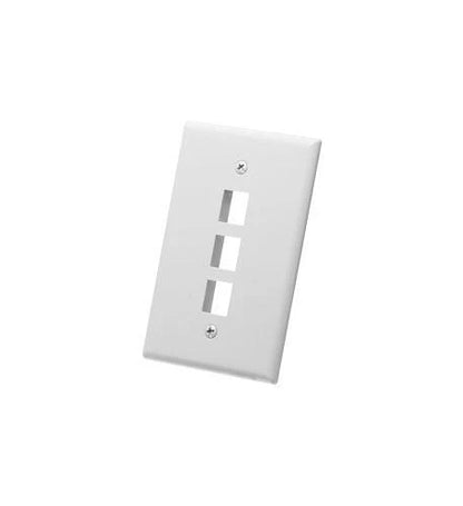 Icc IC107LF3WH Faceplate for Oversized 3-Port