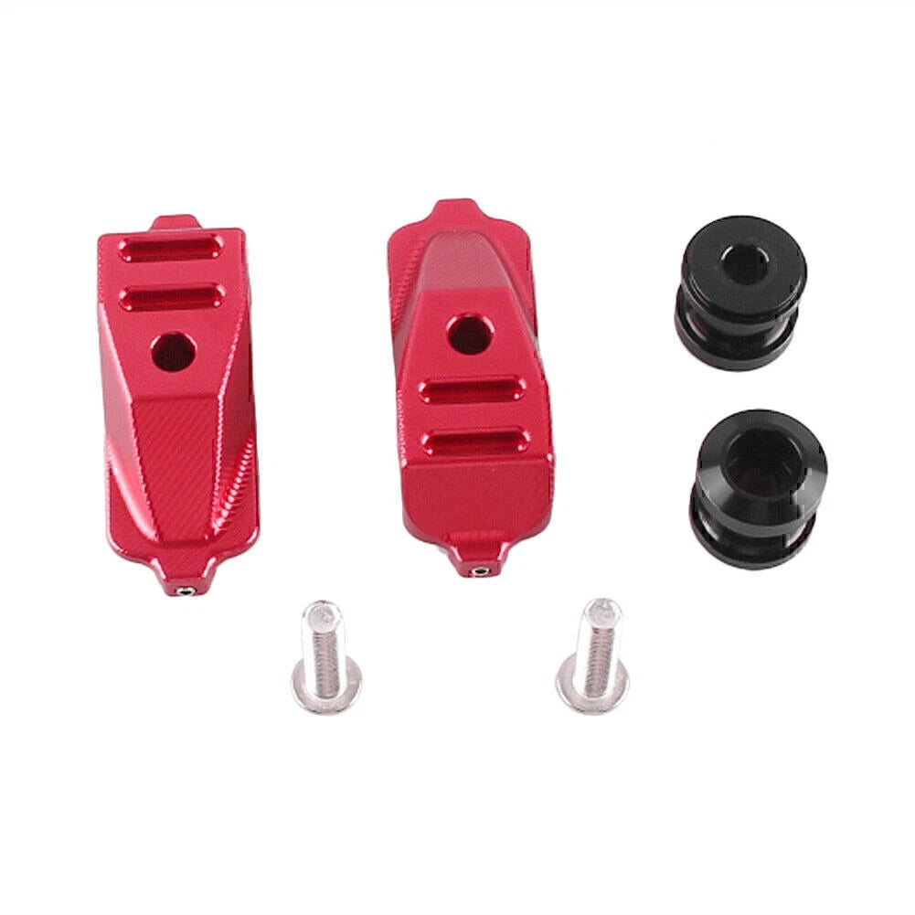 CNC Red Swingarm Spool Adapters for Honda CBR500 (2014–2015)