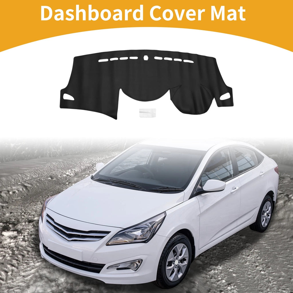 Dashboard Cover for Hyundai Elantra 2012–2017 Anti-Slip Black 1 Pcs