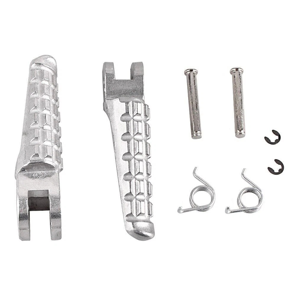 Front Footpegs Footrests Kit for Ducati Monster 696 796 (2009–2013) Silver