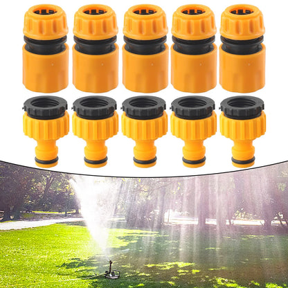10x Quick Connect Adapter Fitting for Garden Tap Water Hose Pipe