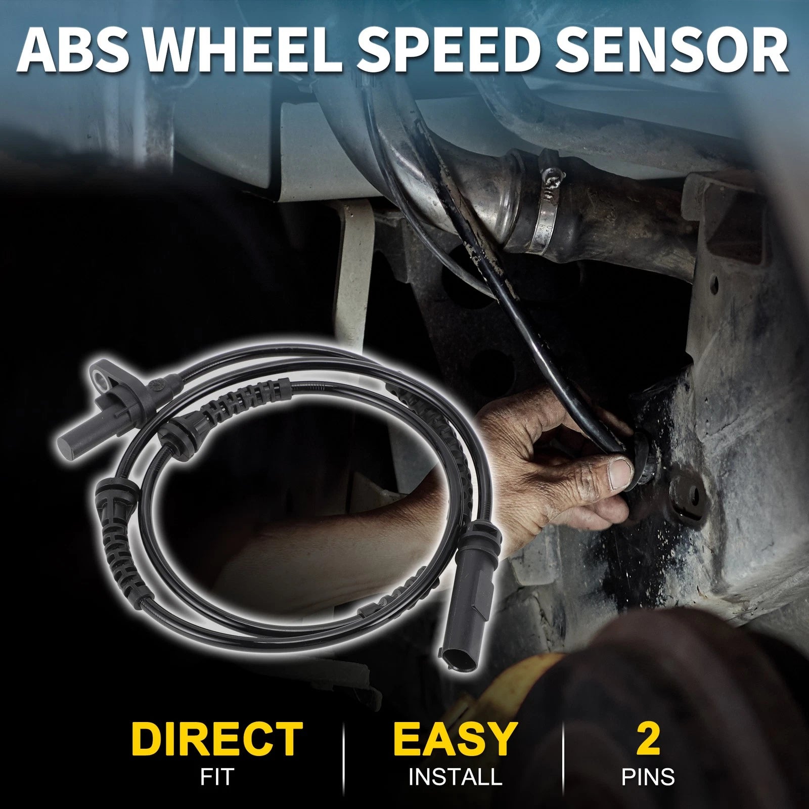 Front Left ABS Wheel Speed Sensor for BMW 528i (2011–2016)
